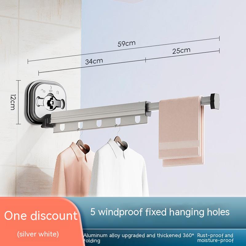 Suction Punch-Free Folding Clothes Hanger - Drying Racks -  Trend Goods