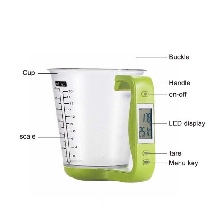 Electronic Scale Measuring Cup Kitchen Scales - Kitchen Tools -  Trend Goods