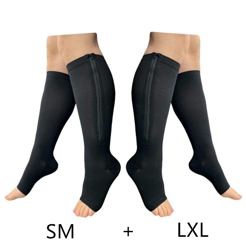 Compression Socks Zipper Socks - Socks -  Trend Goods