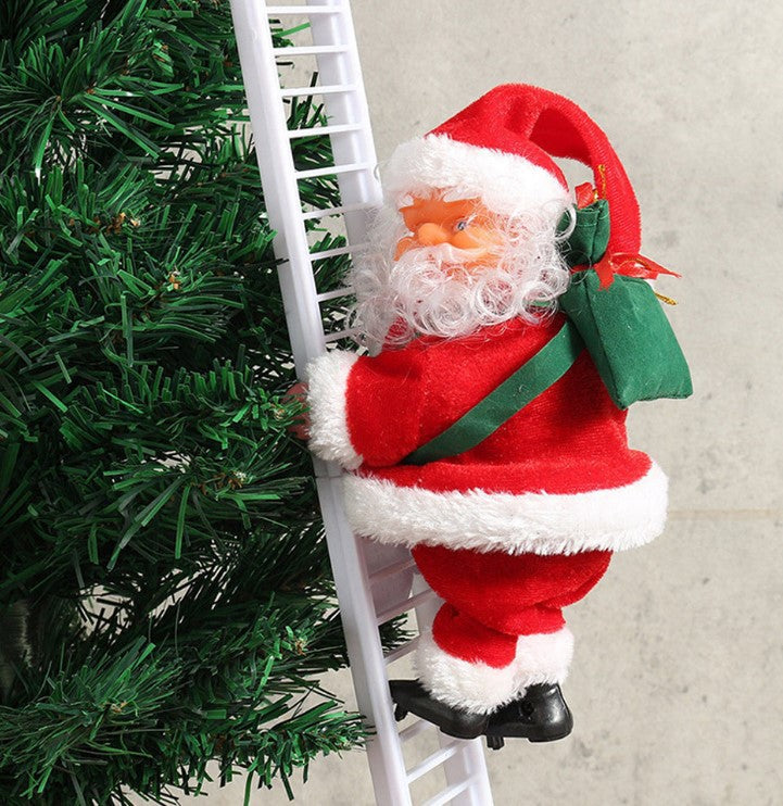 Climbing Ladder Santa Claus - Holiday Decorations -  Trend Goods