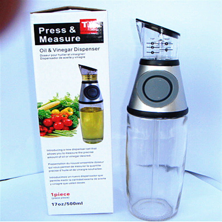 500ml Measurable Glass Bottle Oil Bottle Soy Bottle Kitchenware - Kitchen Tools & Utensils -  Trend Goods