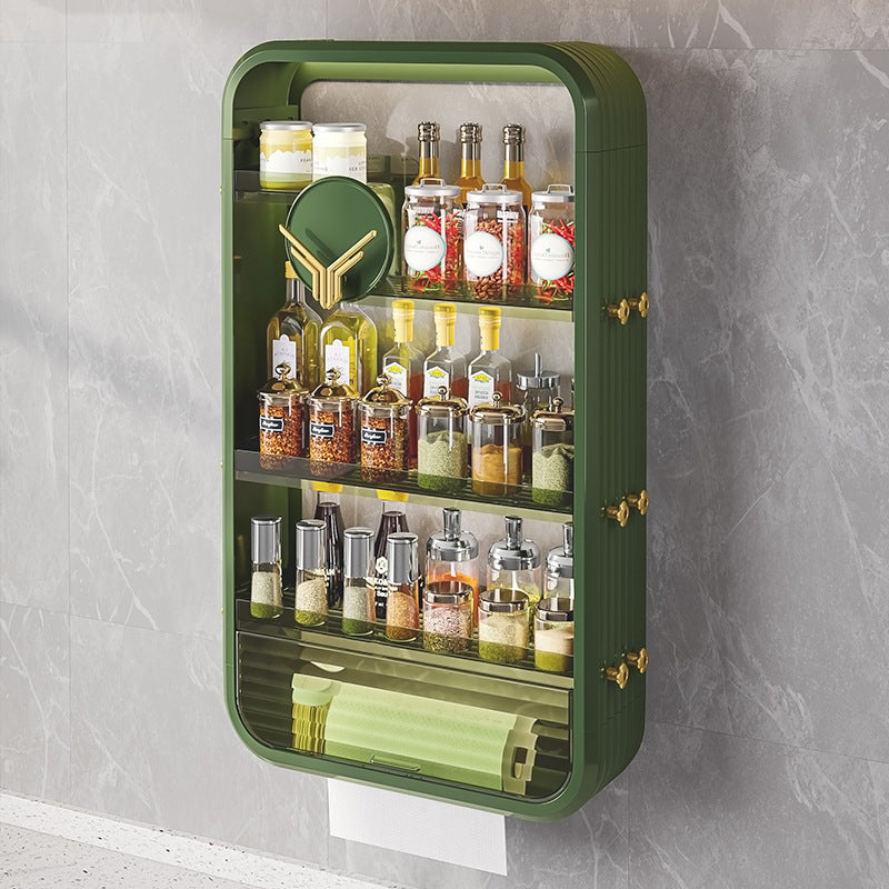 Non-perforated Wall-mounted Shelf In Kitchen - Cosmetic Storage -  Trend Goods