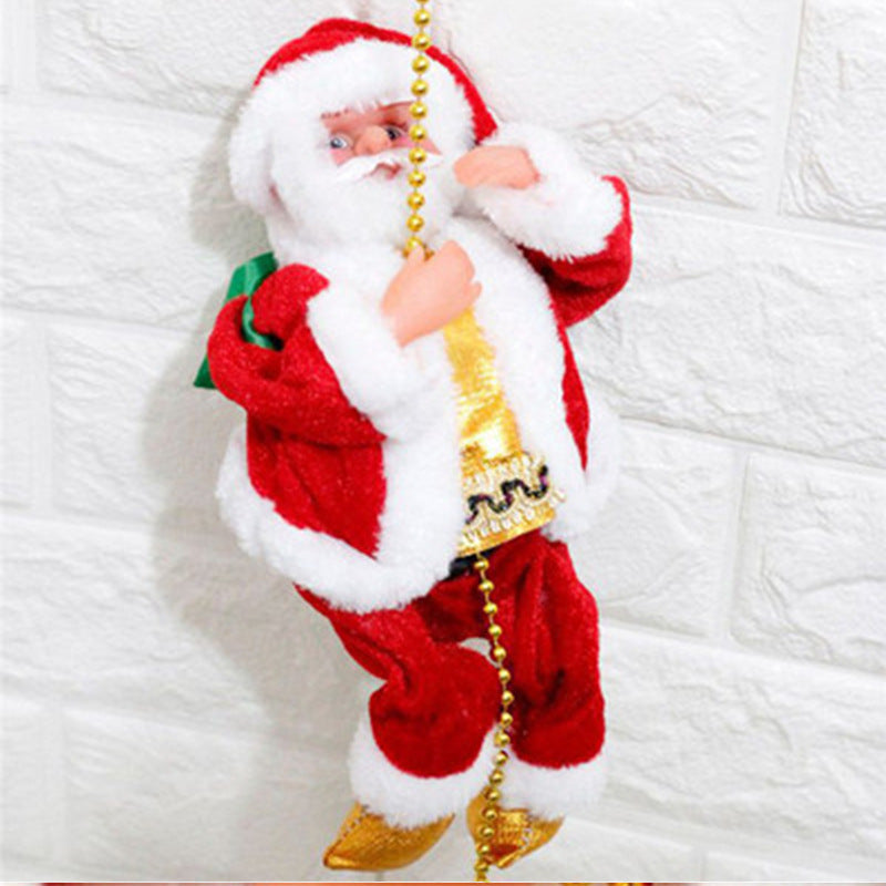 Climbing Ladder Santa Claus - Holiday Decorations -  Trend Goods