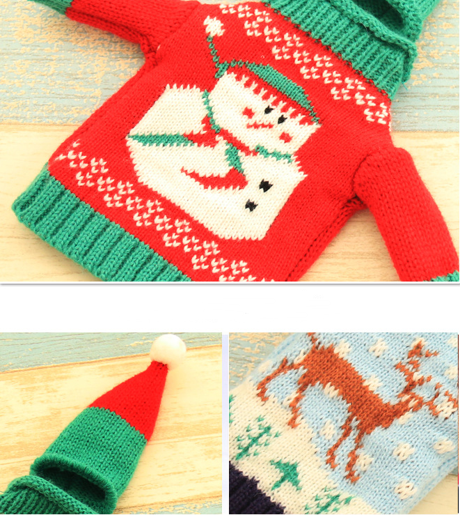 Knitted Christmas Bottle Set - Party Supplies -  Trend Goods