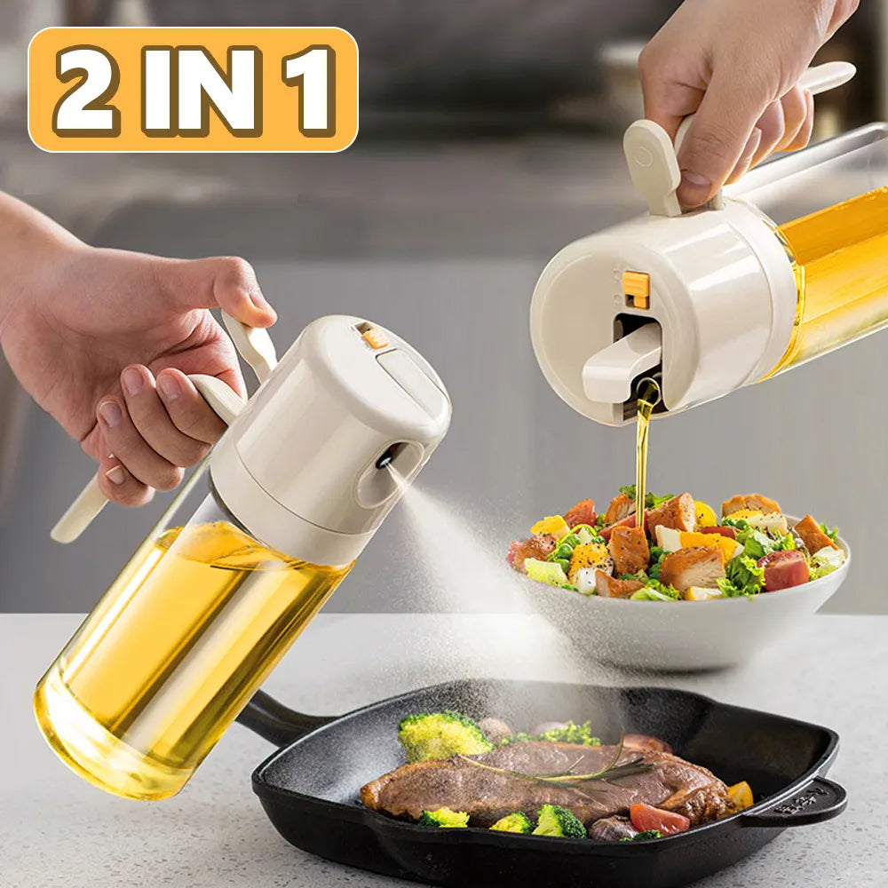 2 In 1 Oil Sprayer Bottle BBQ Cooking Oil Dispenser - Kitchen Tools & Utensils -  Trend Goods