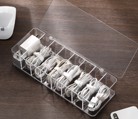 Dust-proof Storage Cable Management Box Hub Organizer Box - Cable organizers -  Trend Goods