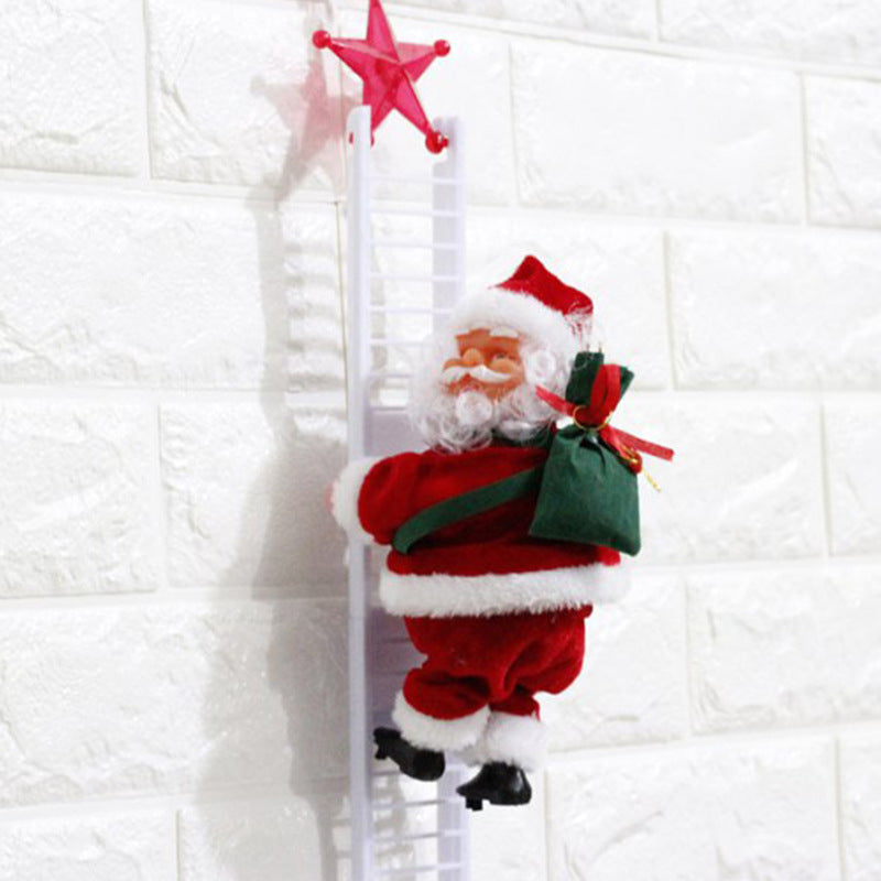 Climbing Ladder Santa Claus - Holiday Decorations -  Trend Goods