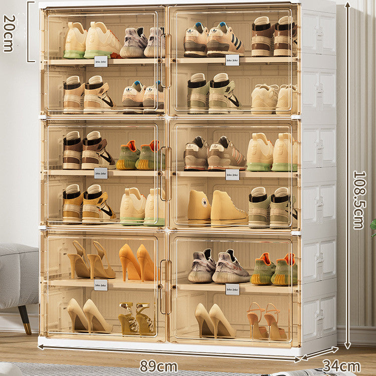 Sturdy Foldable Shoe/Storage Cabinet - Shoe Racks -  Trend Goods