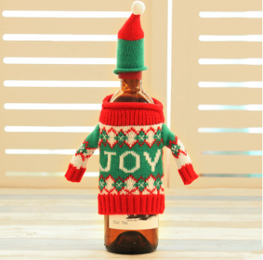 Knitted Christmas Bottle Set - Party Supplies -  Trend Goods