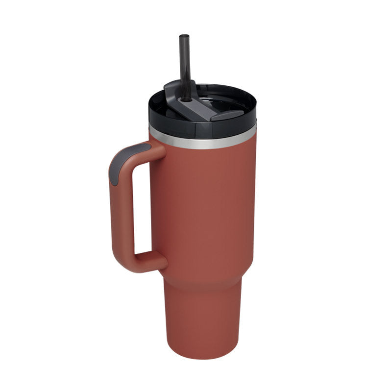 Christmas Thermal Mug 40oz Straw Coffee Insulation Cup With Handle - Mugs -  Trend Goods