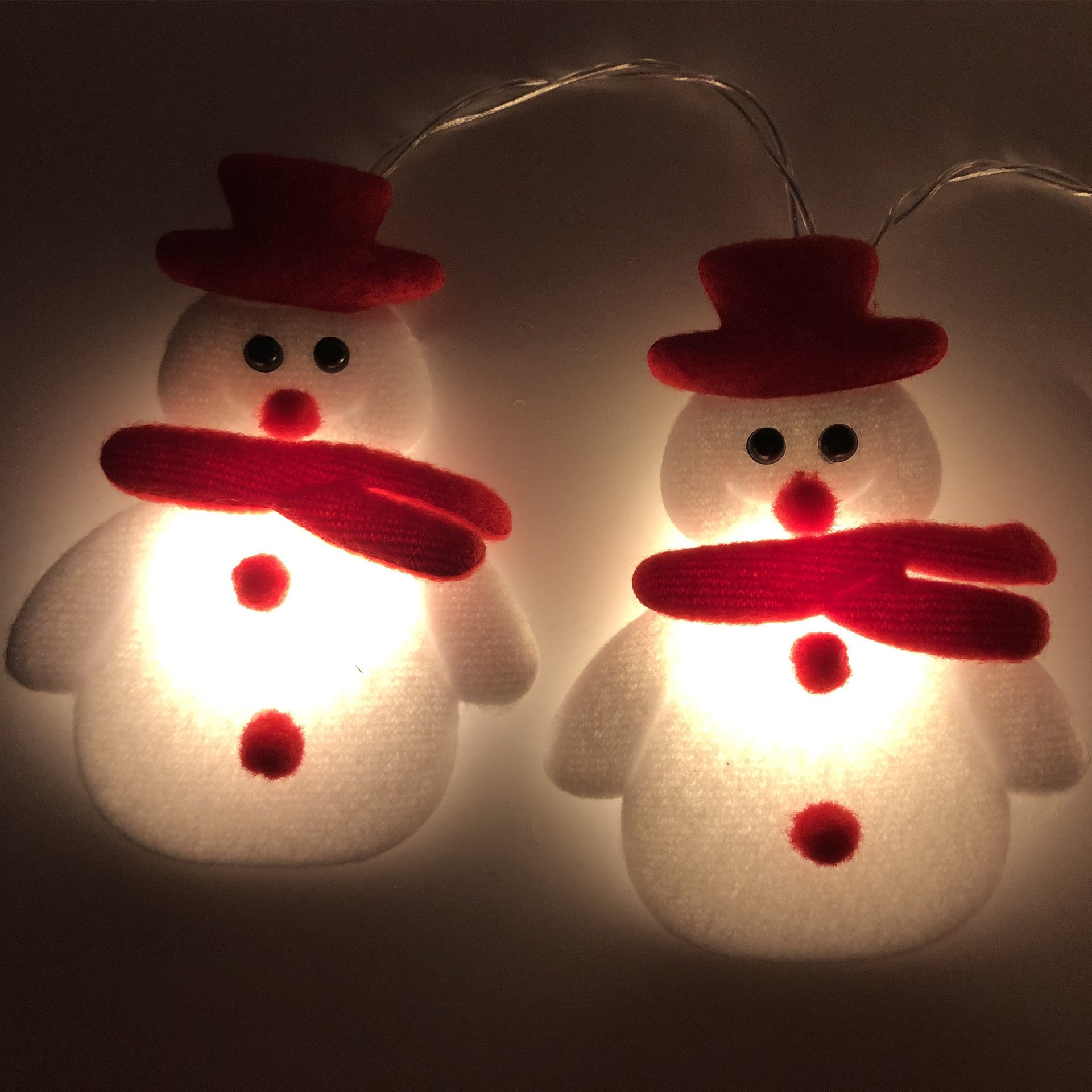 Christmas Decoration Snowman LED String Lights Garland Xmas Fairy Lights Decor - Holiday Decorations -  Trend Goods