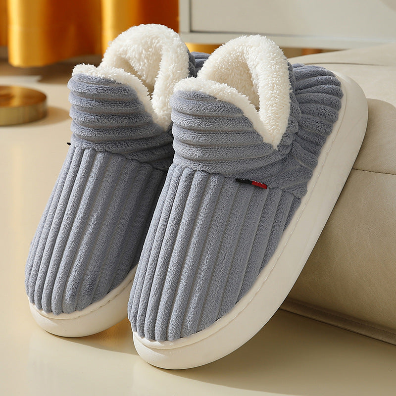 Full Heel Wrap Cotton Fleece  House Shoes - House Shoes -  Trend Goods