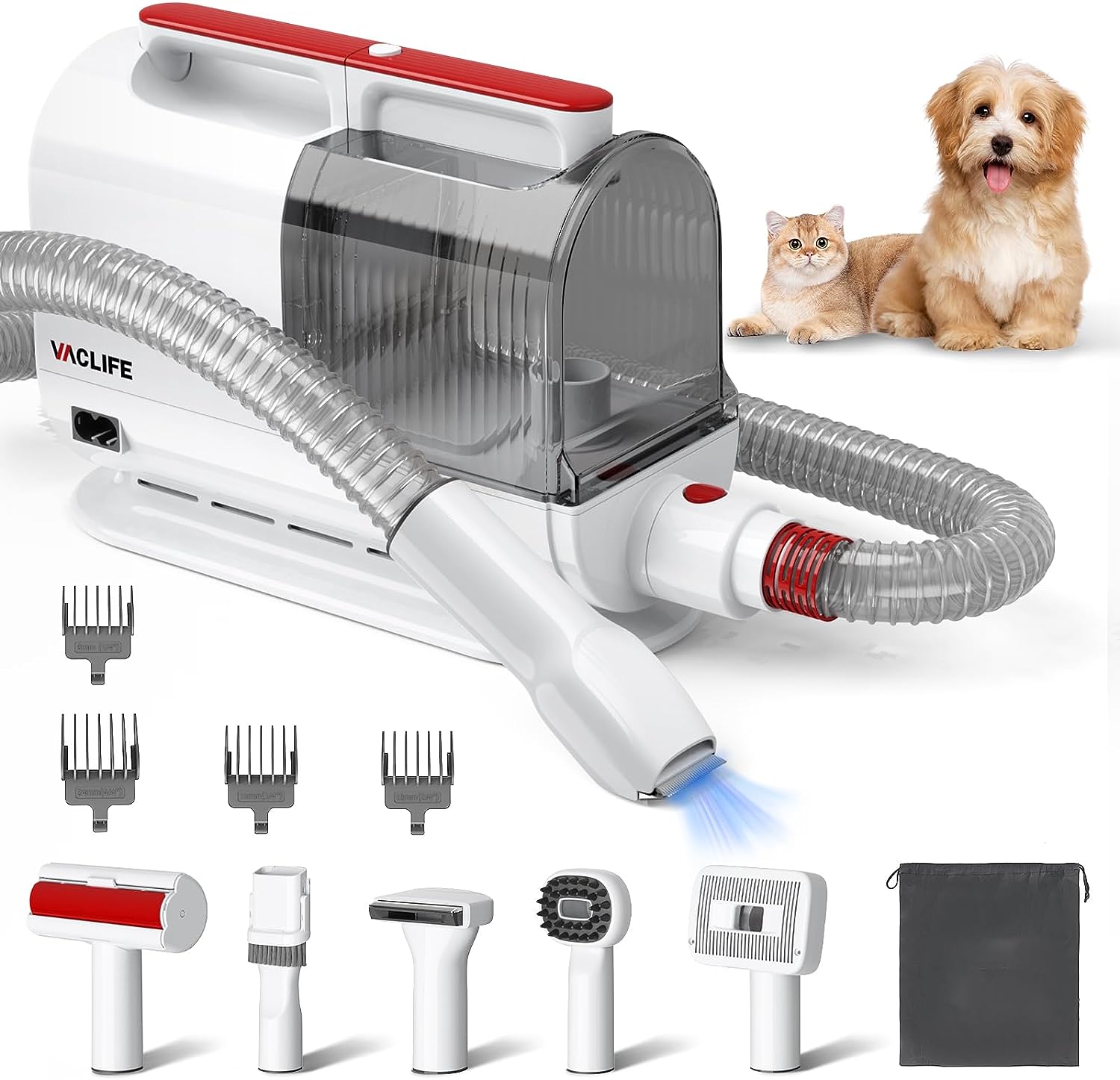 Pet Hair Vacuum For Shedding Grooming With Dog Clipper - Pet Care -  Trend Goods