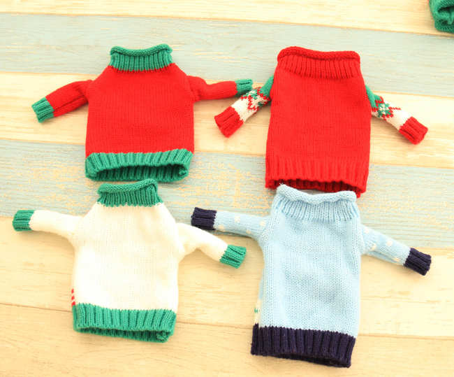 Knitted Christmas Bottle Set - Party Supplies -  Trend Goods