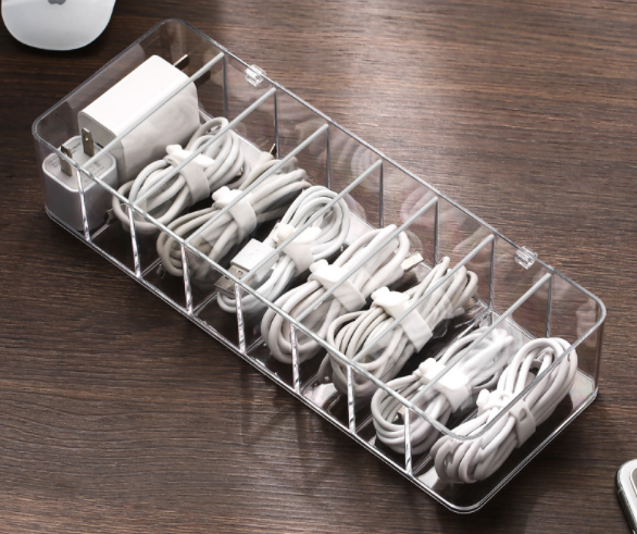 Dust-proof Storage Cable Management Box Hub Organizer Box - Cable organizers -  Trend Goods