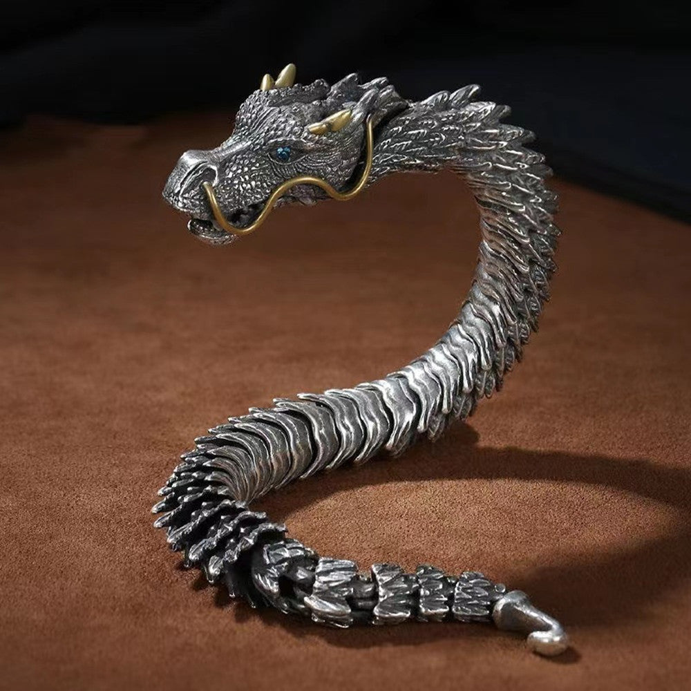 Handmade Retro Dragon Head Bracelet - Bracelets -  Trend Goods