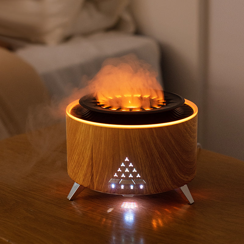 Remote Control Volcano Humidifier Diffuser With Lights - Humidifiers -  Trend Goods