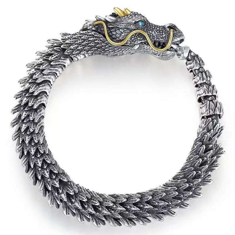 Handmade Retro Dragon Head Bracelet - Bracelets -  Trend Goods