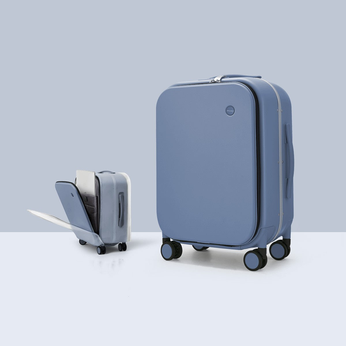 Front Opening Boarding 20 Suitcase Aluminum Frame Trend Goods