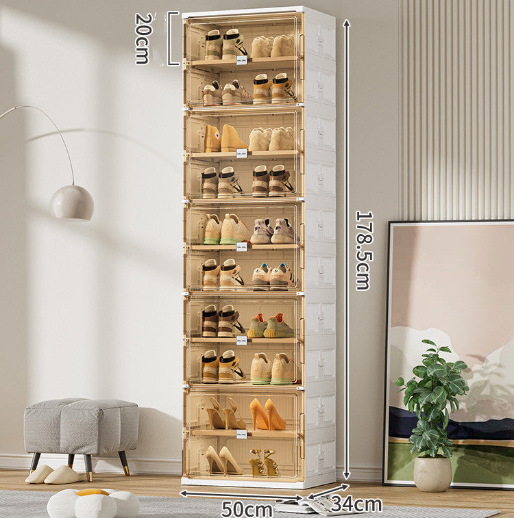 Sturdy Foldable Shoe/Storage Cabinet - Shoe Racks -  Trend Goods