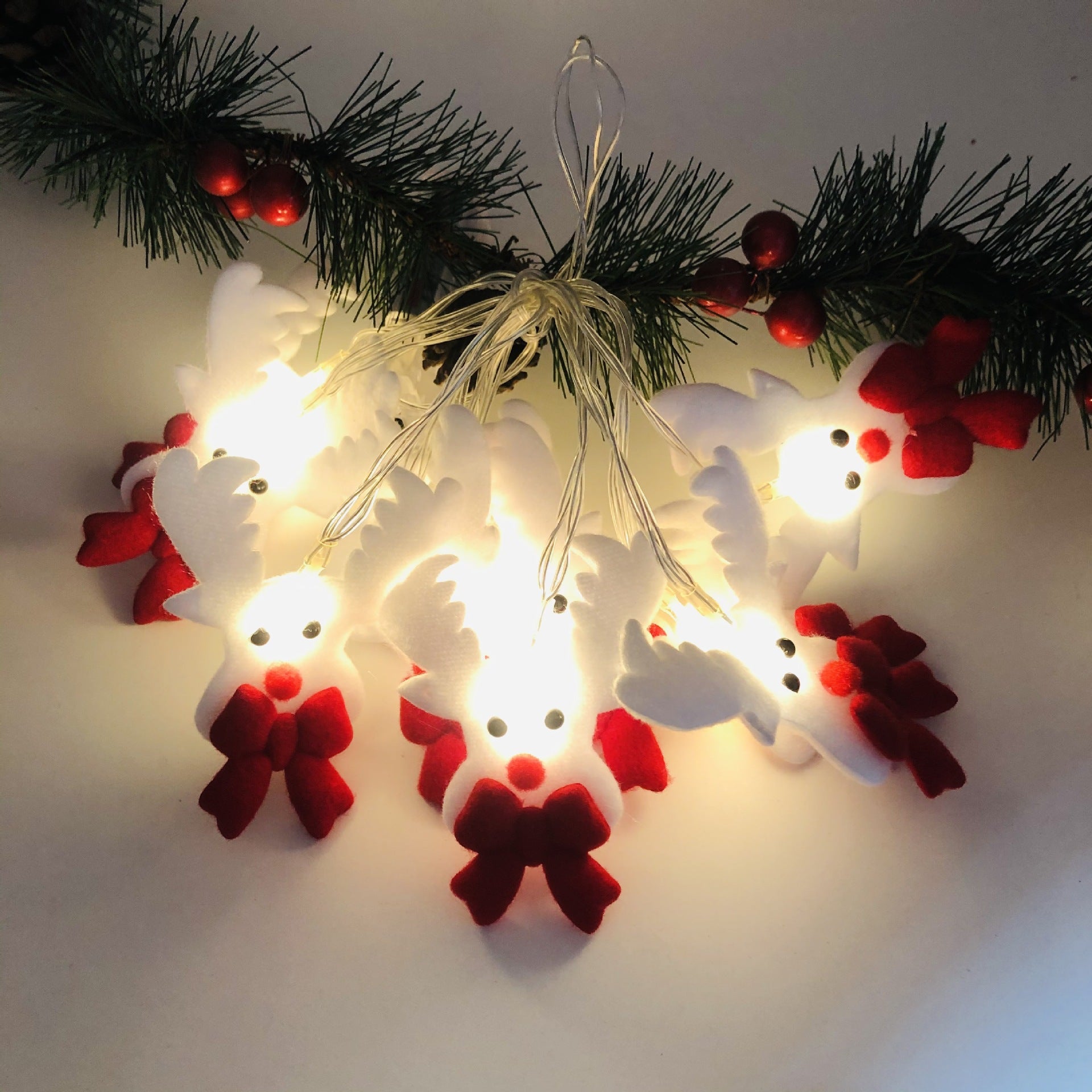 Christmas Decoration Snowman LED String Lights Garland Xmas Fairy Lights Decor - Holiday Decorations -  Trend Goods