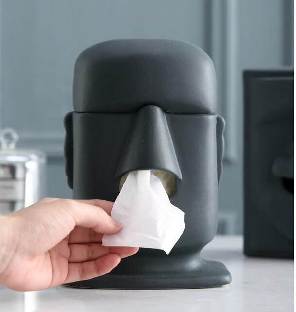 Moai statue ceramic drawer - Home Decor -  Trend Goods