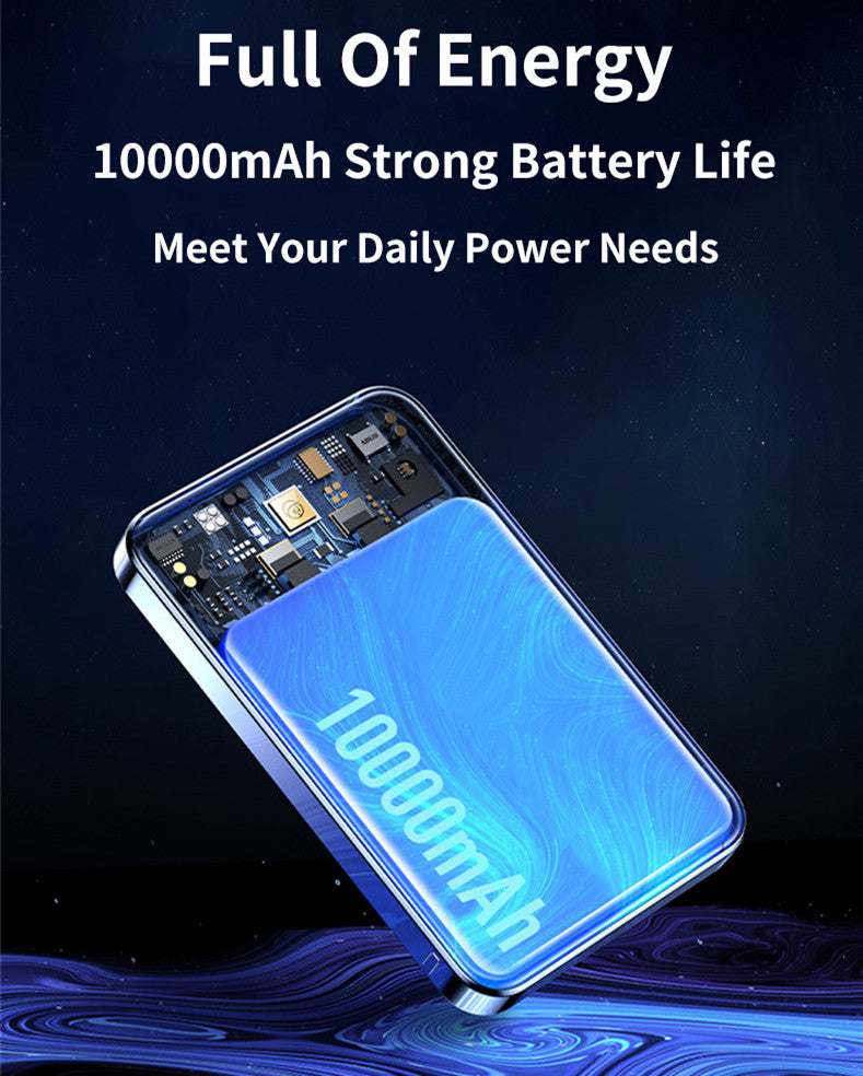 Transparent Magnetic Power Bank 22.5W Fast Charge Trend Goods