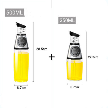 500ml Measurable Glass Bottle Oil Bottle Soy Bottle Kitchenware - Kitchen Tools & Utensils -  Trend Goods