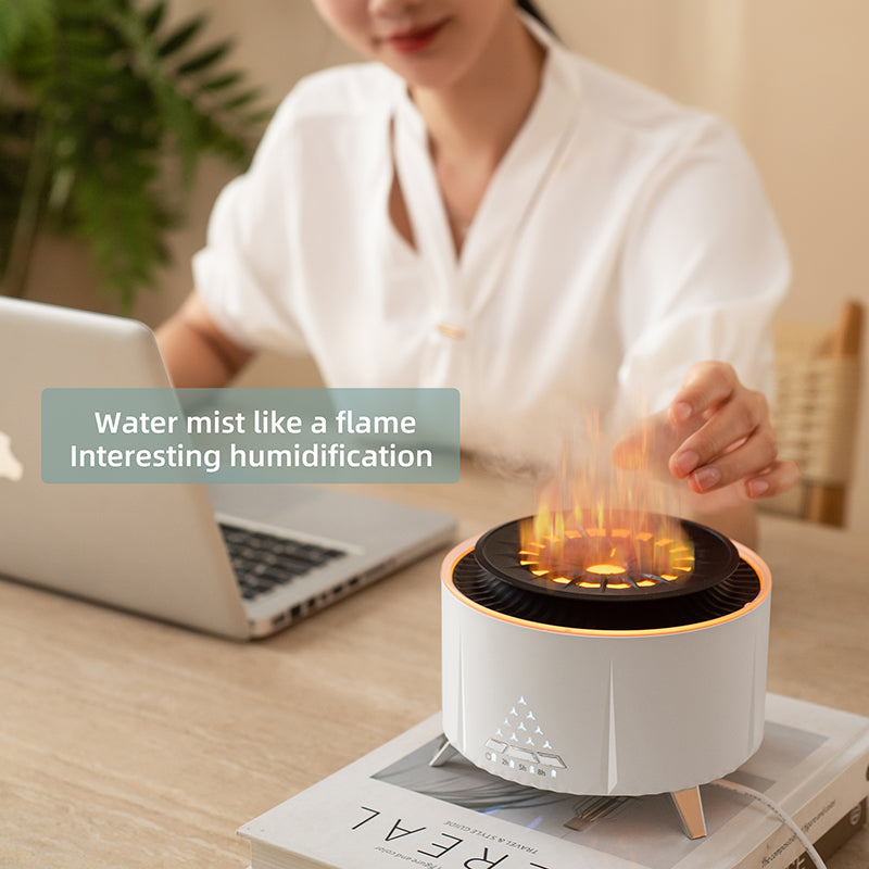 Remote Control Volcano Humidifier Diffuser With Lights - Humidifiers -  Trend Goods