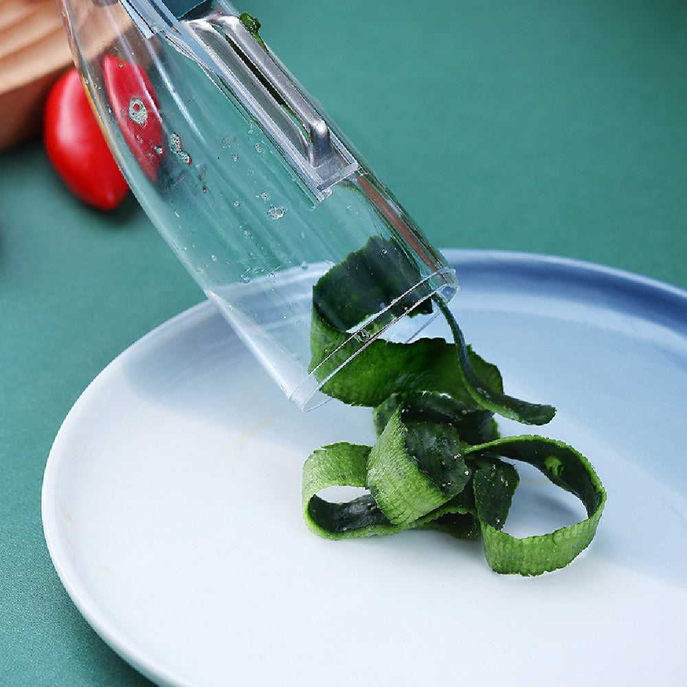 Fruit Peeler With Container - Kitchen Slicers -  Trend Goods