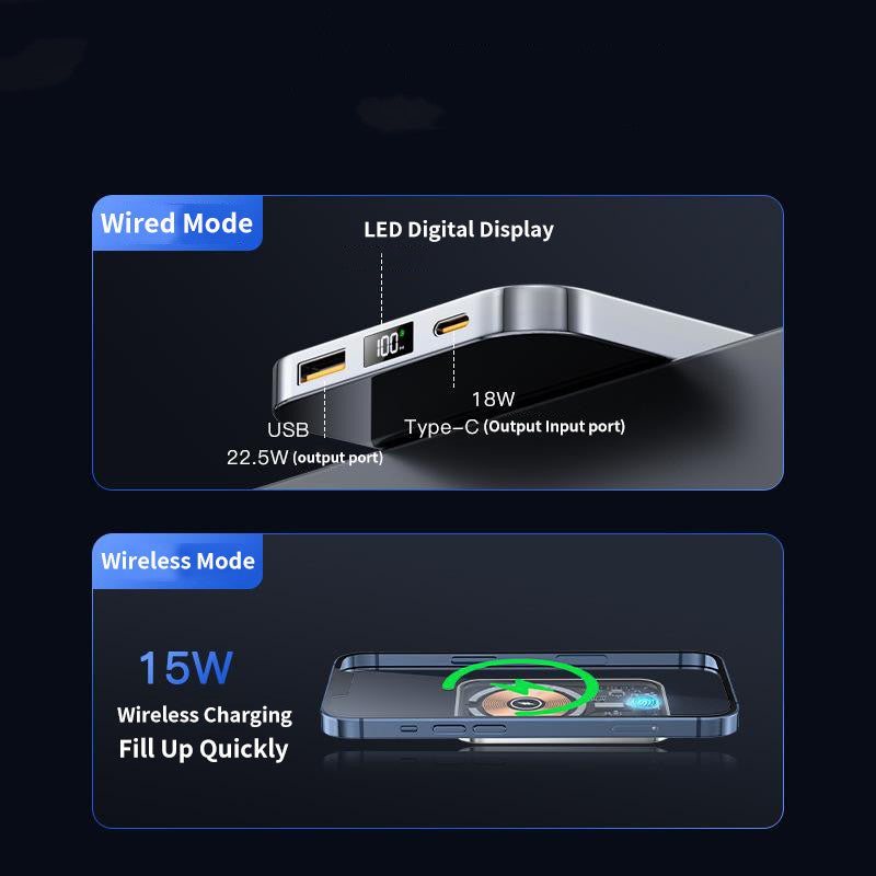 Transparent Magnetic Power Bank 22.5W Fast Charge - Power Banks -  Trend Goods