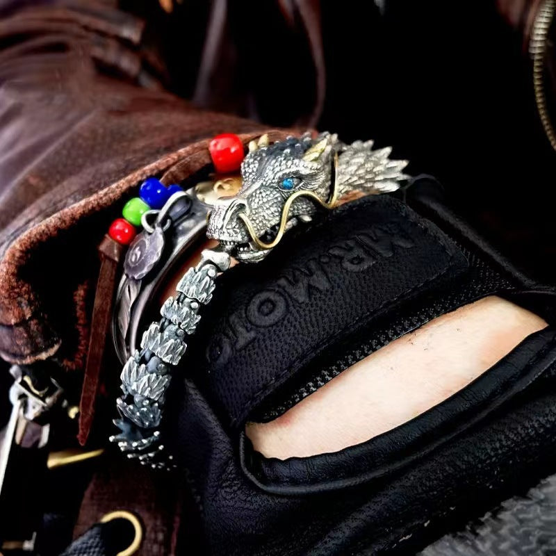 Handmade Retro Dragon Head Bracelet - Bracelets -  Trend Goods