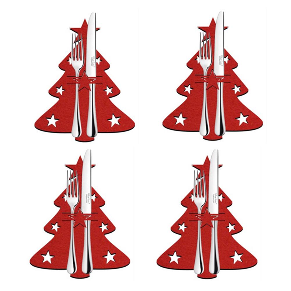 4-piece Christmas tree cutlery set - Party Supplies -  Trend Goods