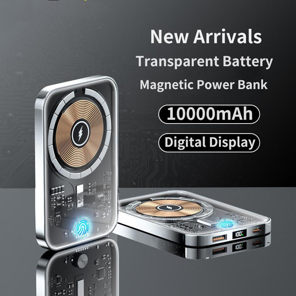 Transparent Magnetic Power Bank 22.5W Fast Charge - Power Banks -  Trend Goods