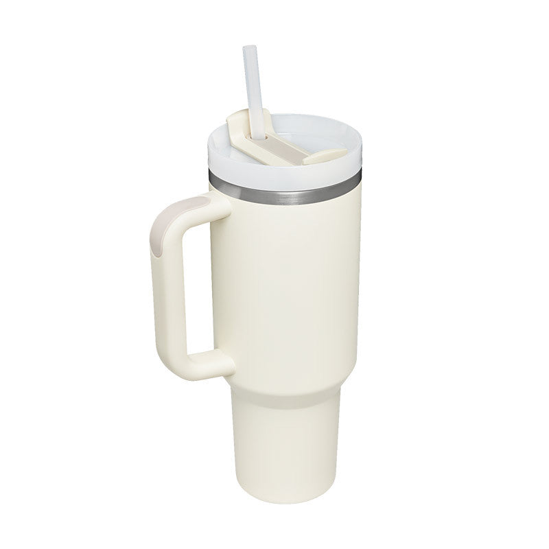 Christmas Thermal Mug 40oz Straw Coffee Insulation Cup With Handle - Mugs -  Trend Goods