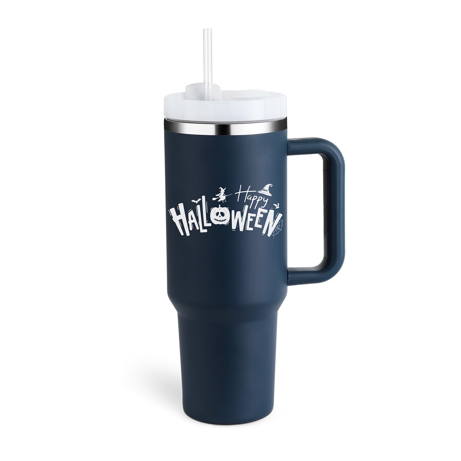 Christmas Thermal Mug 40oz Straw Coffee Insulation Cup With Handle - Mugs -  Trend Goods