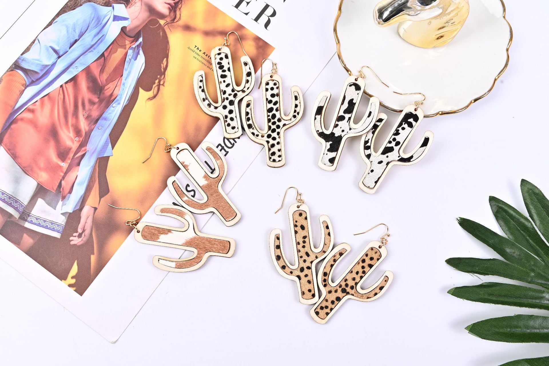 Cactus Tree  Earrings Trend Goods