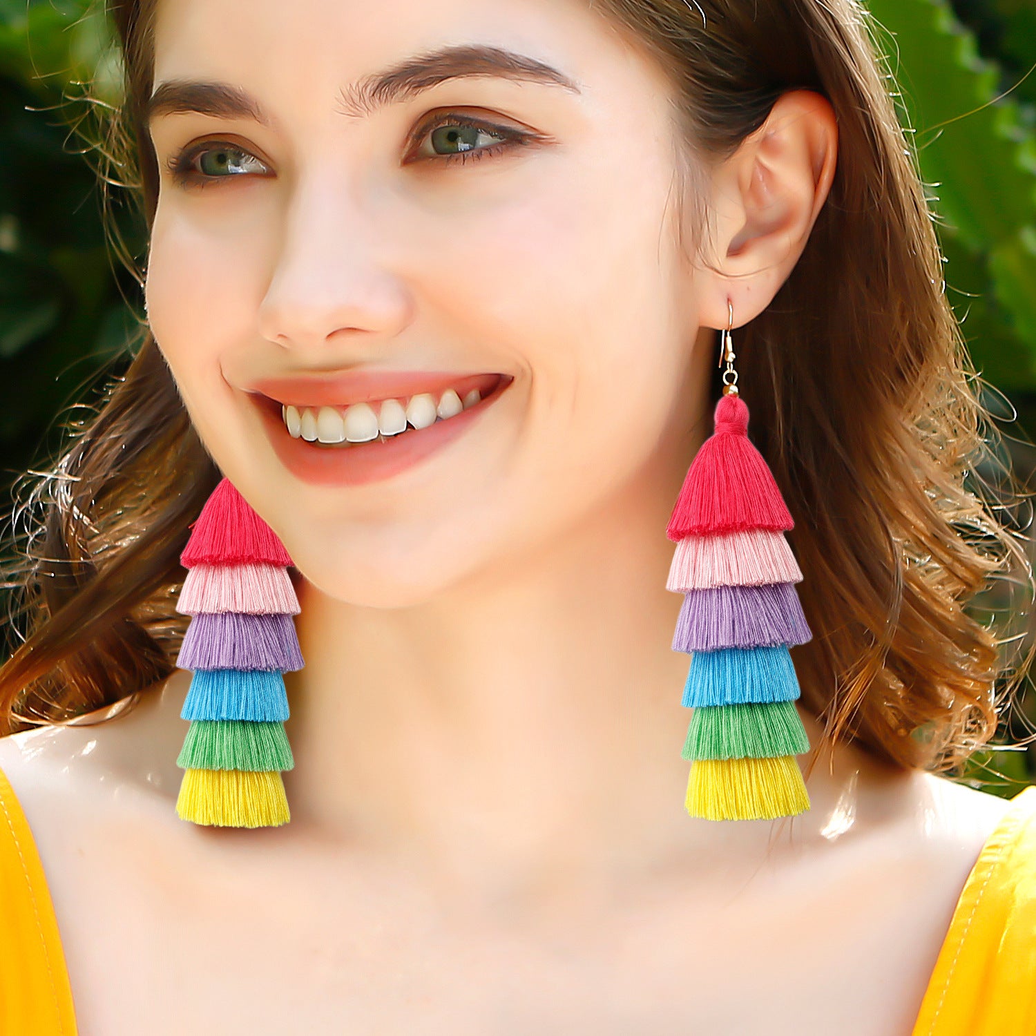 Bohemian Vacation Style Tassel Earrings - Earrings -  Trend Goods