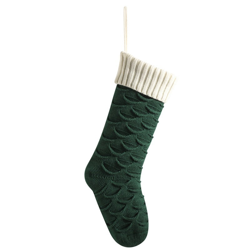 Knitted Christmas Gift Bag Hanging Decorative Stockings - 0 -  Trend Goods