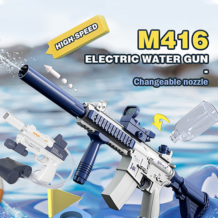 Summer Fully Automatic Electric Water Gun Rechargeable Long-Range Continuous Firing - Toys & Games -  Trend Goods