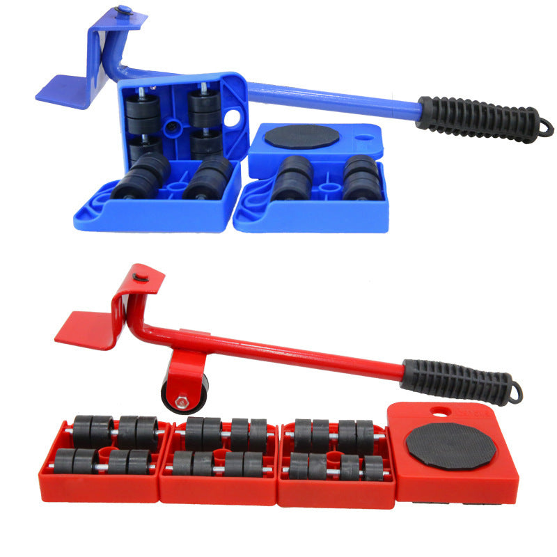 Professional Furniture Lifter Tool Set Furniture Mover Wheel Bar Roller Device Trend Goods