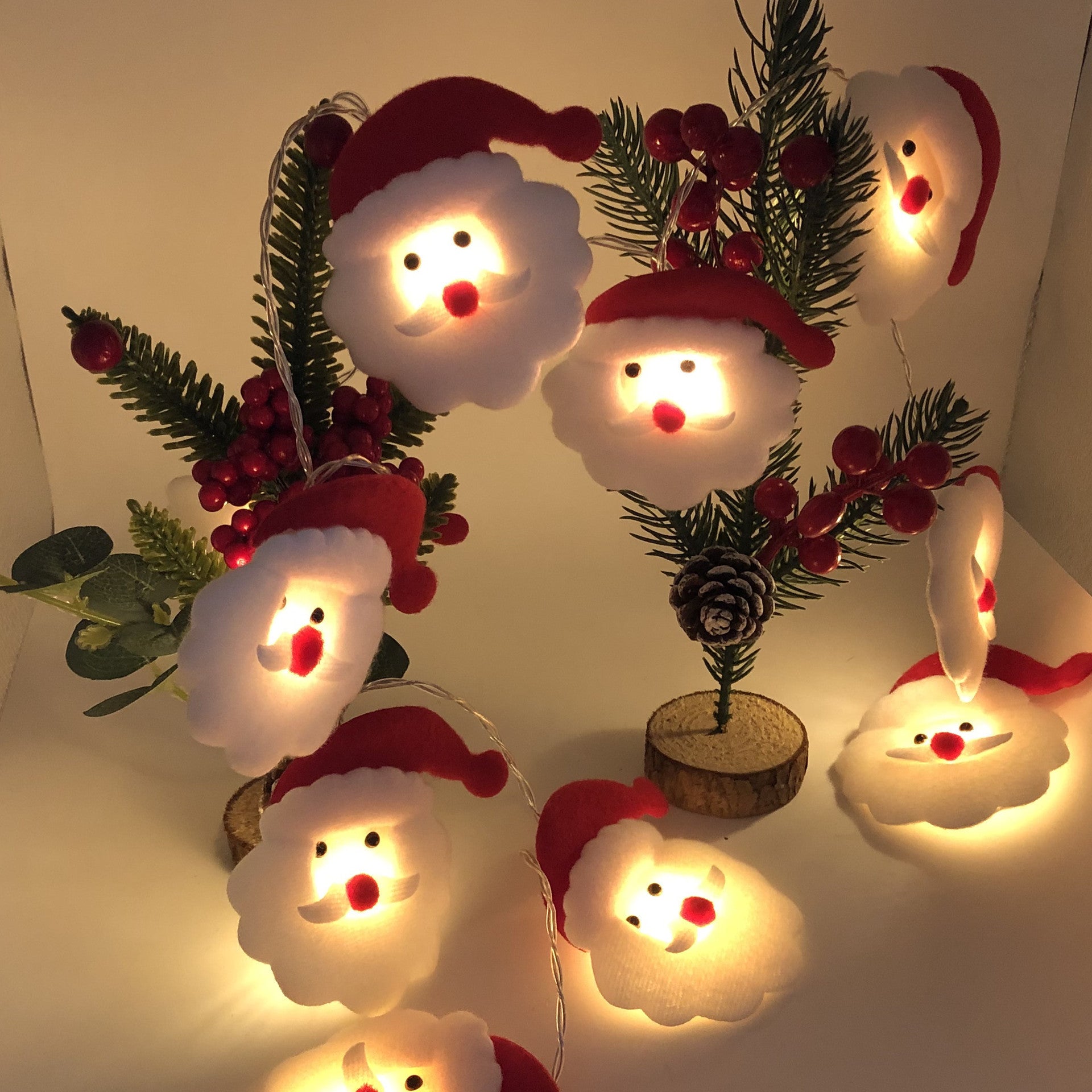 Christmas Decoration Snowman LED String Lights Garland Xmas Fairy Lights Decor - Holiday Decorations -  Trend Goods