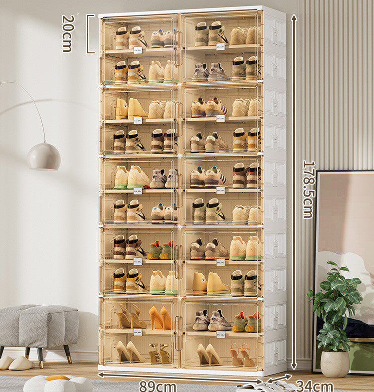 Sturdy Foldable Shoe/Storage Cabinet - Shoe Racks -  Trend Goods