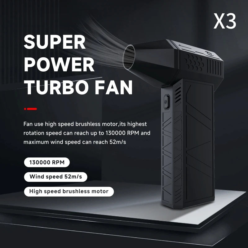 Ultra-Powerful Mini Turbo Jet Fan Blower - 130,000 RPM Trend Goods