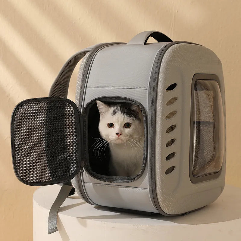 Compact & Breathable Cat Carrier Travel Backpack - Pet Car Accessories -  Trend Goods