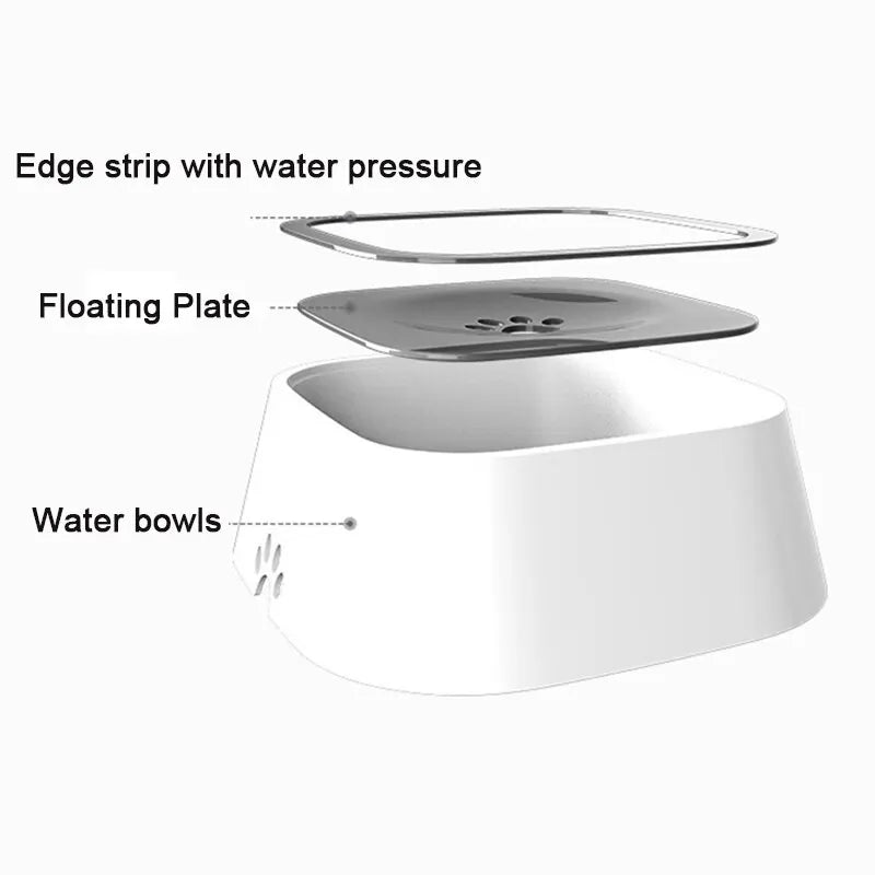 Anti-Spill Floating Pet Drinking Bowl - Pet Bowls -  Trend Goods