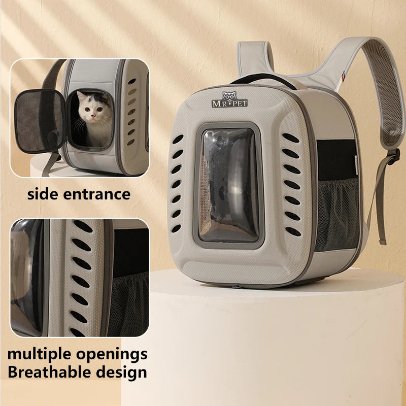 Compact & Breathable Cat Carrier Travel Backpack - Pet Car Accessories -  Trend Goods