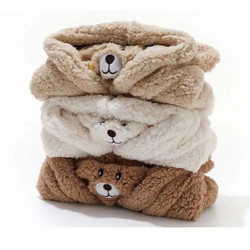 Teddy Bear Winter Fleece Beanie Mask Trend Goods