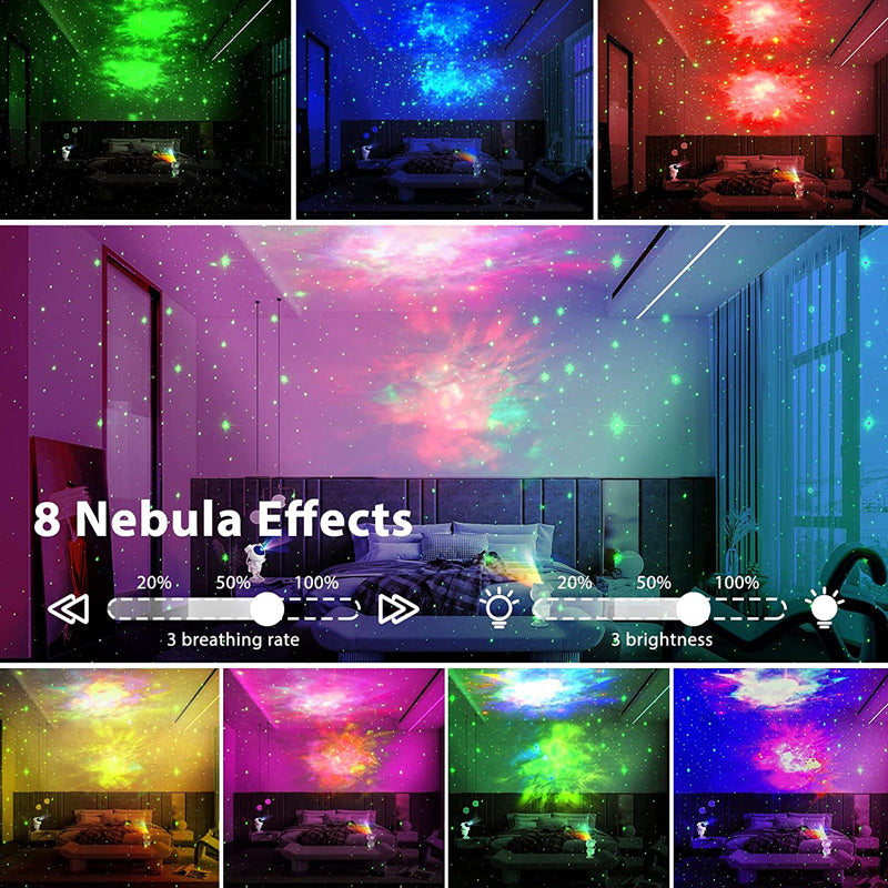 New Galaxy Projector Astronaut Starry Sky Projector Remote Control Music Laser - Ambient Lights -  Trend Goods