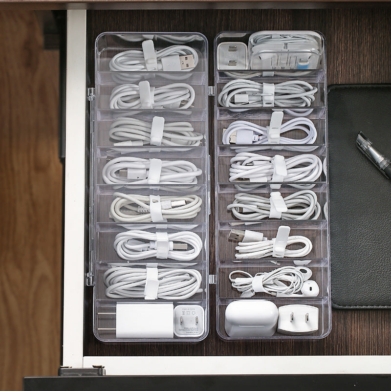 Dust-proof Storage Cable Management Box Hub Organizer Box - Cable organizers -  Trend Goods